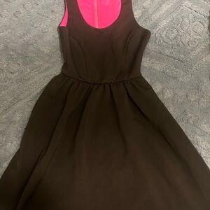 Nanette Lepore Black Dress with Pink Accent
